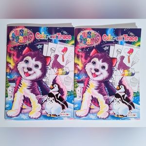 Lisa Frank Color & Trace Books Set Of 2 Coloring Books